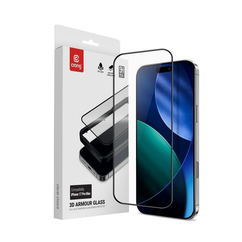 3d Armour Glass - Szklo Hartowane Iphone 17 Pro Max + Ramka Instalacyjna