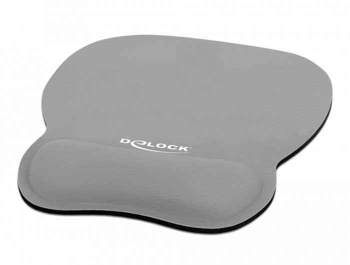 Delock Alfombrilla Ergonómica Para Ratón Con Reposamuñecas Gris 245 X 206 Mm