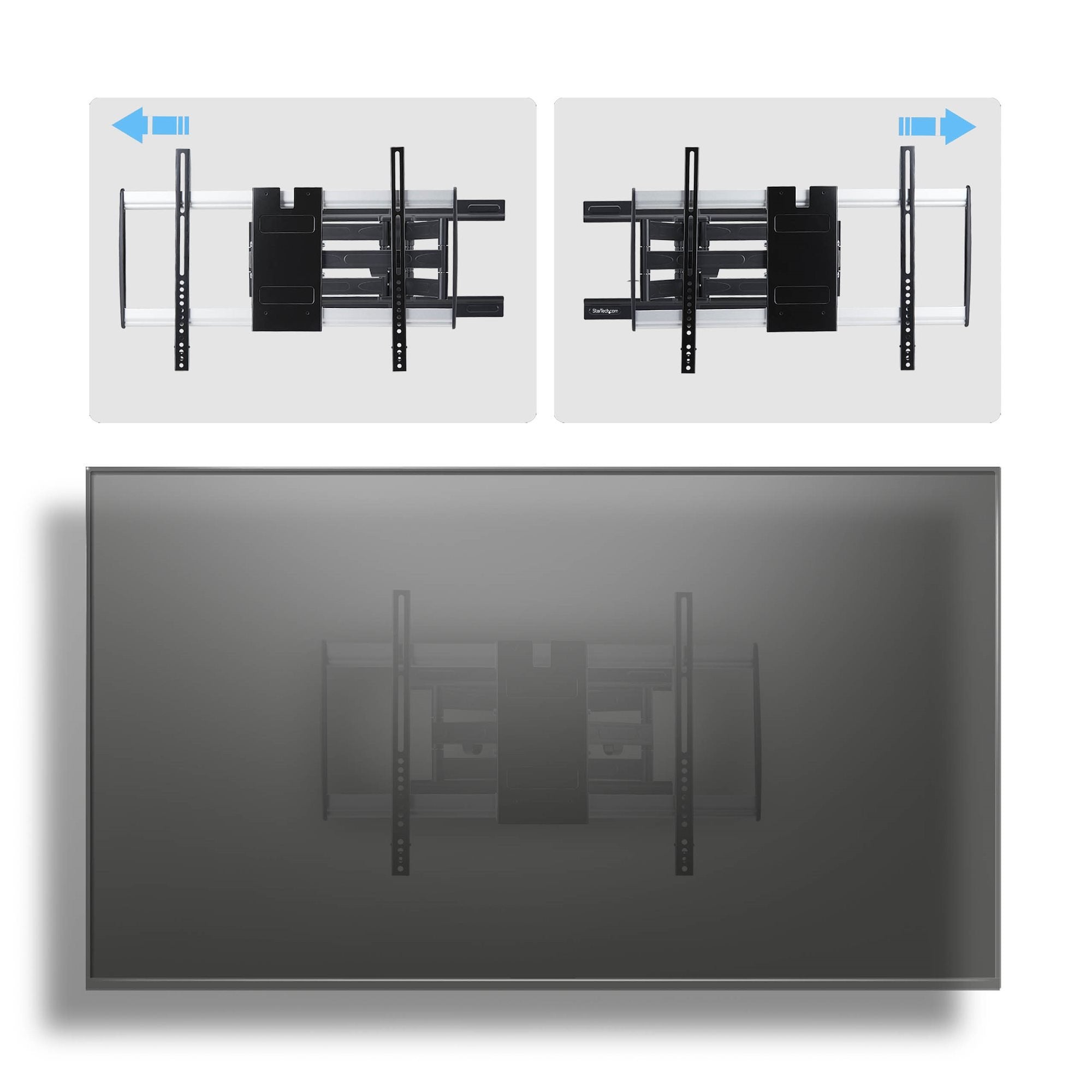 Startech.Com Ultraflache Vollbewegliche Tv-Soporte De Pared Fur Bildschirme Bis 65 Zoll Und 45 Kg Vesa 600x400 Flaches Design