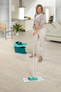 Cubo Con Escurridor De Mopas Profi, Sobre Ruedas Leifheit