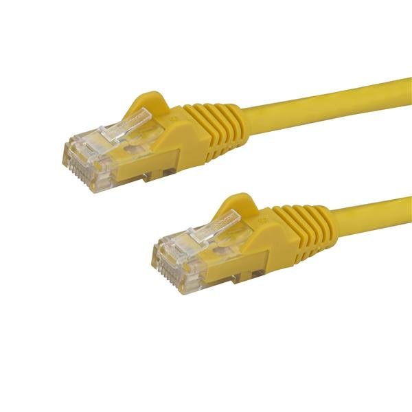 Cable Red 0.5m Amarillo Cat6   Cabl Ethernet Gigabit Sin Enganches