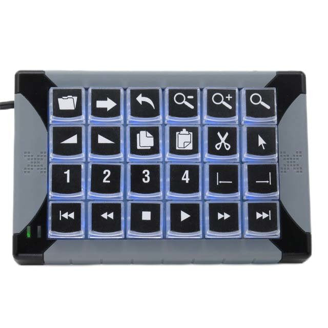 P&I Engineering Xk-24 Teclado Usb Negro, Gris