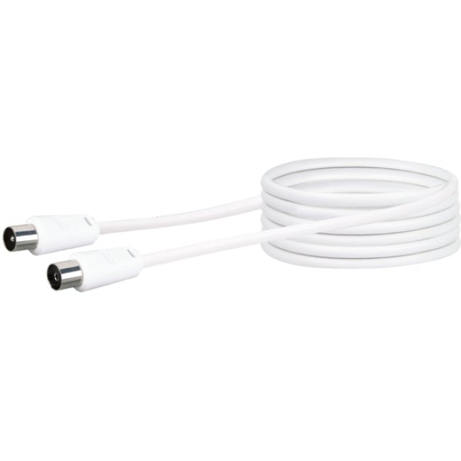 Schwaiger 5.0m Iec - Iec Cable Coaxial 5 M Blanco