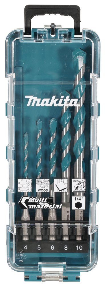 Makita Tct Multibohrer Set 1/4 5tlg