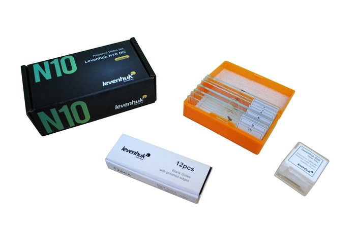 Levenhuk N10 Ng Vidrio Portaobjetos De Microscopio