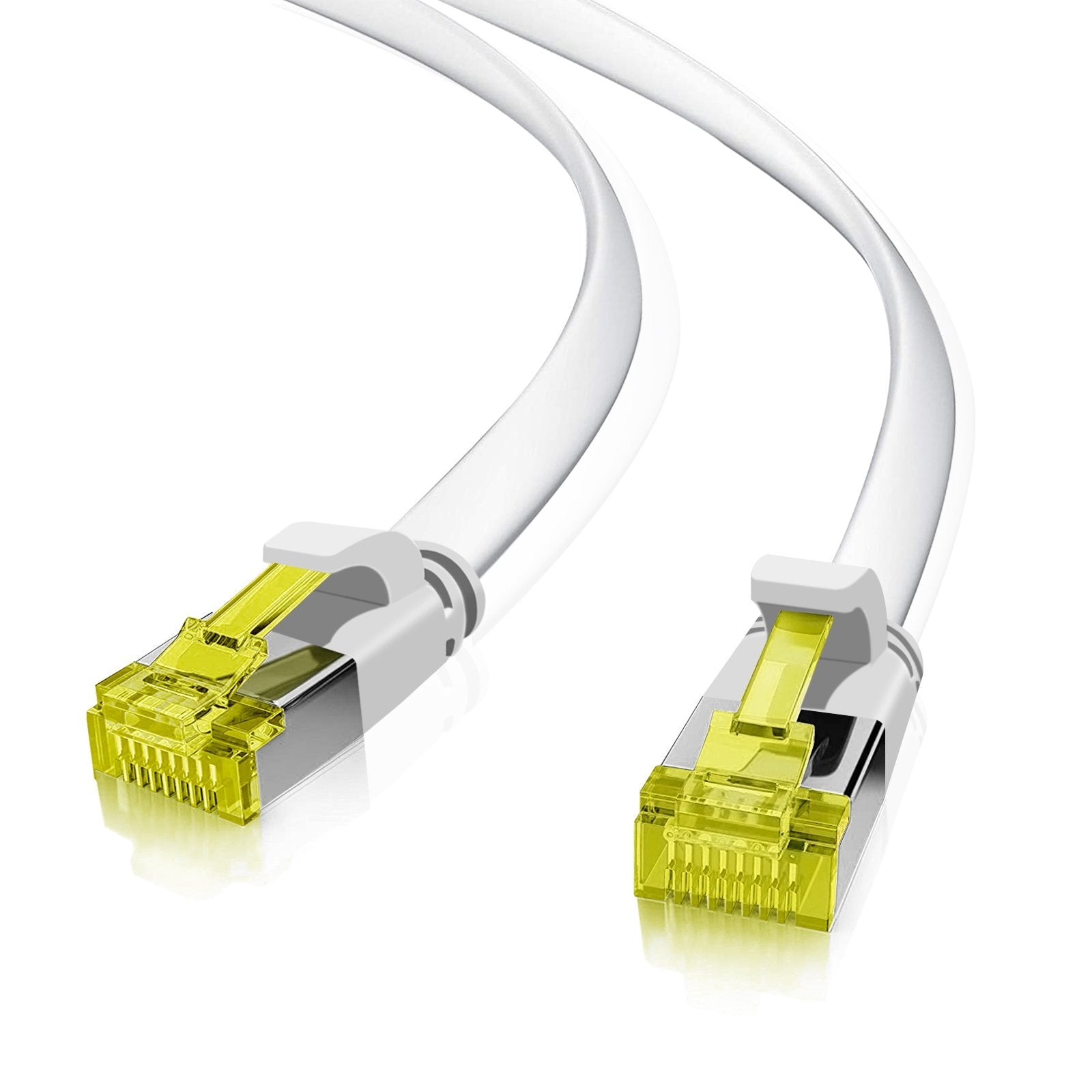 Helos Ultraplano Cable De Red U/Ftp Cat 6a Blanco 15,0m