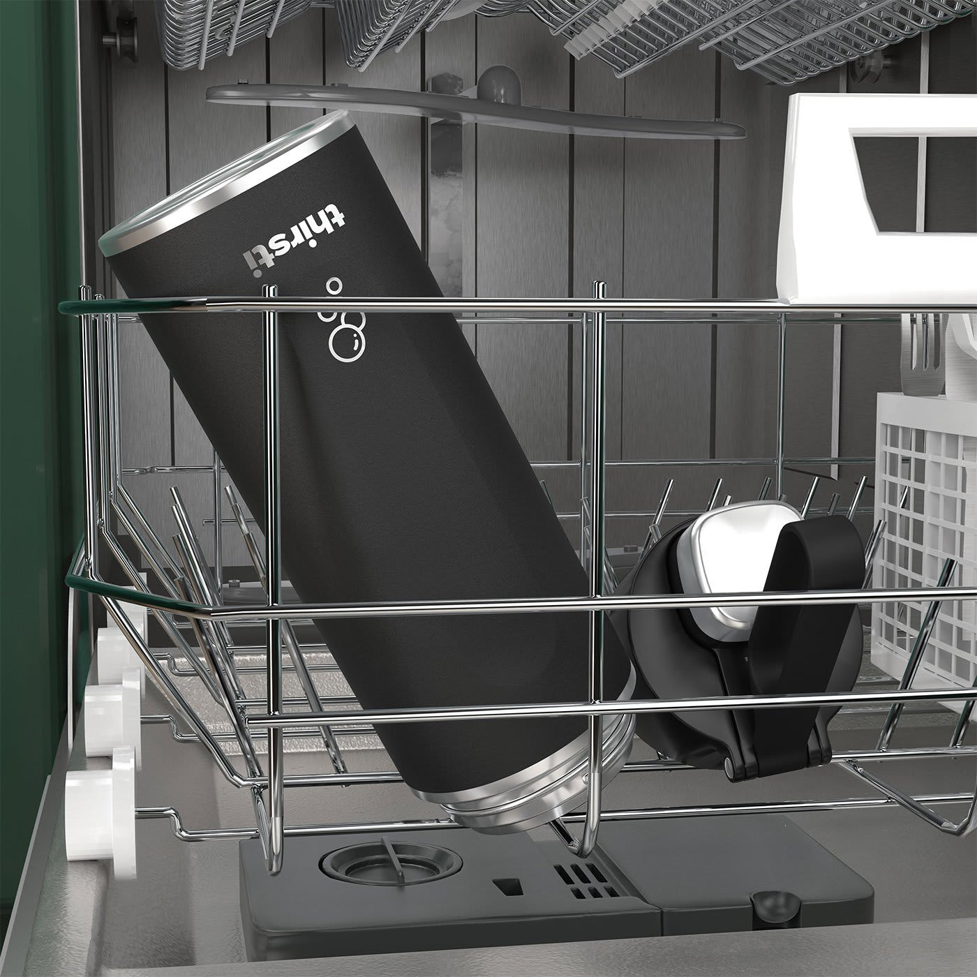 EAN 622356293754 - Ninja Thirsti Uso diario, Fitness, Senderismo, Deportes 700 ml Plástico, Acero inoxidable Negro imagen 4