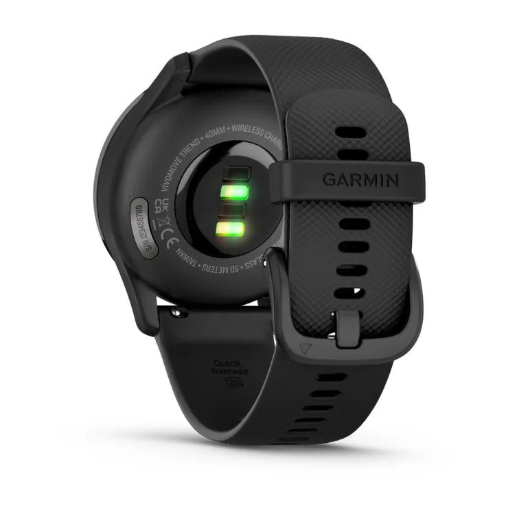 Smartwatch  Garmin Vivomove Trend Lcd 40 Mm Híbrido 254 X 346 Pixeles Pantalla Táctil Negro Gps (Satélite)