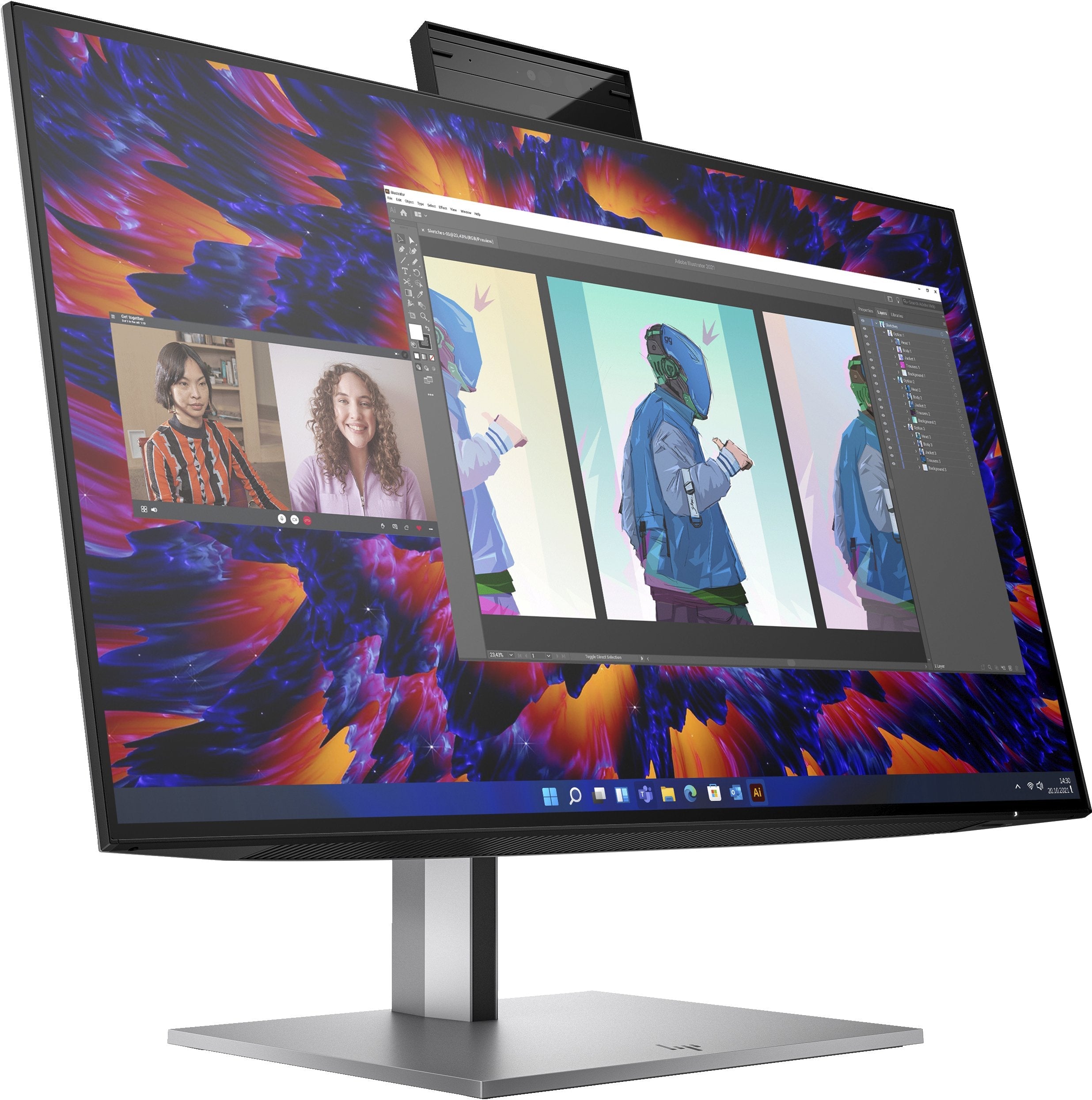 Hp Monitor Z24m G3 Qhd Usb-C Pd Workstation  23.8'' Ips 2560x1440 5ms Dp Hdmi Usb-C  Altavoces Camara Web 5mp Y  Microfono Integrados