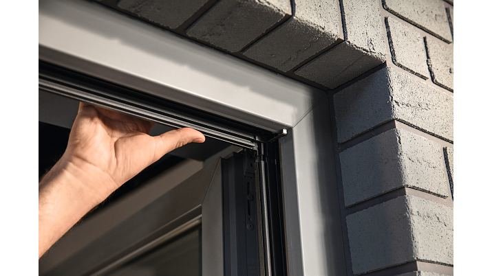 Tesa Fliegengitter Alu Falt Faltrahmen 1,4x1,4m Anthrazit