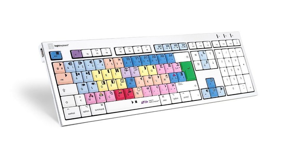 EAN 5707795015169 - Logickeyboard LKB-MCOM4-CWMU-FR teclado Oficina USB AZERTY Francés Multicolor imagen 1