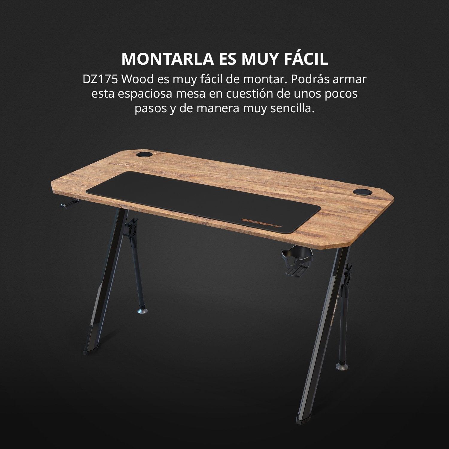 Drift Mesa Gaming Dz175 Avanzado Madera