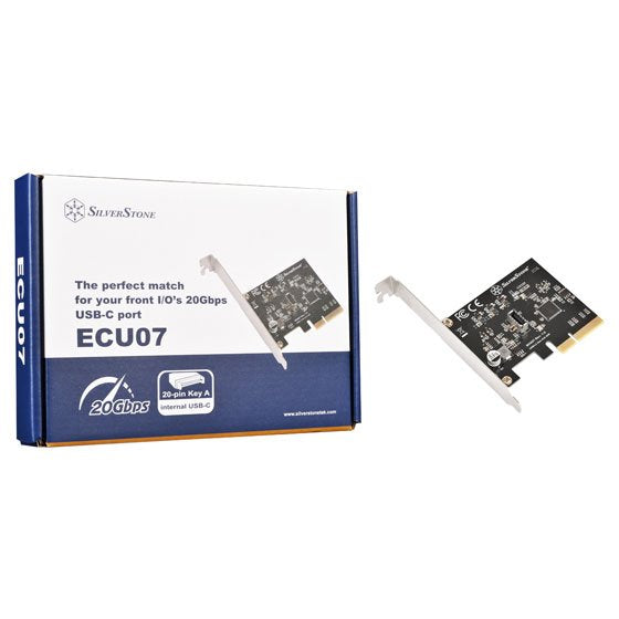EAN 4710679811444 - Silverstone ECU07 tarjeta y adaptador de interfaz Interno USB 3.2 Gen 2x2 Type-C imagen 18