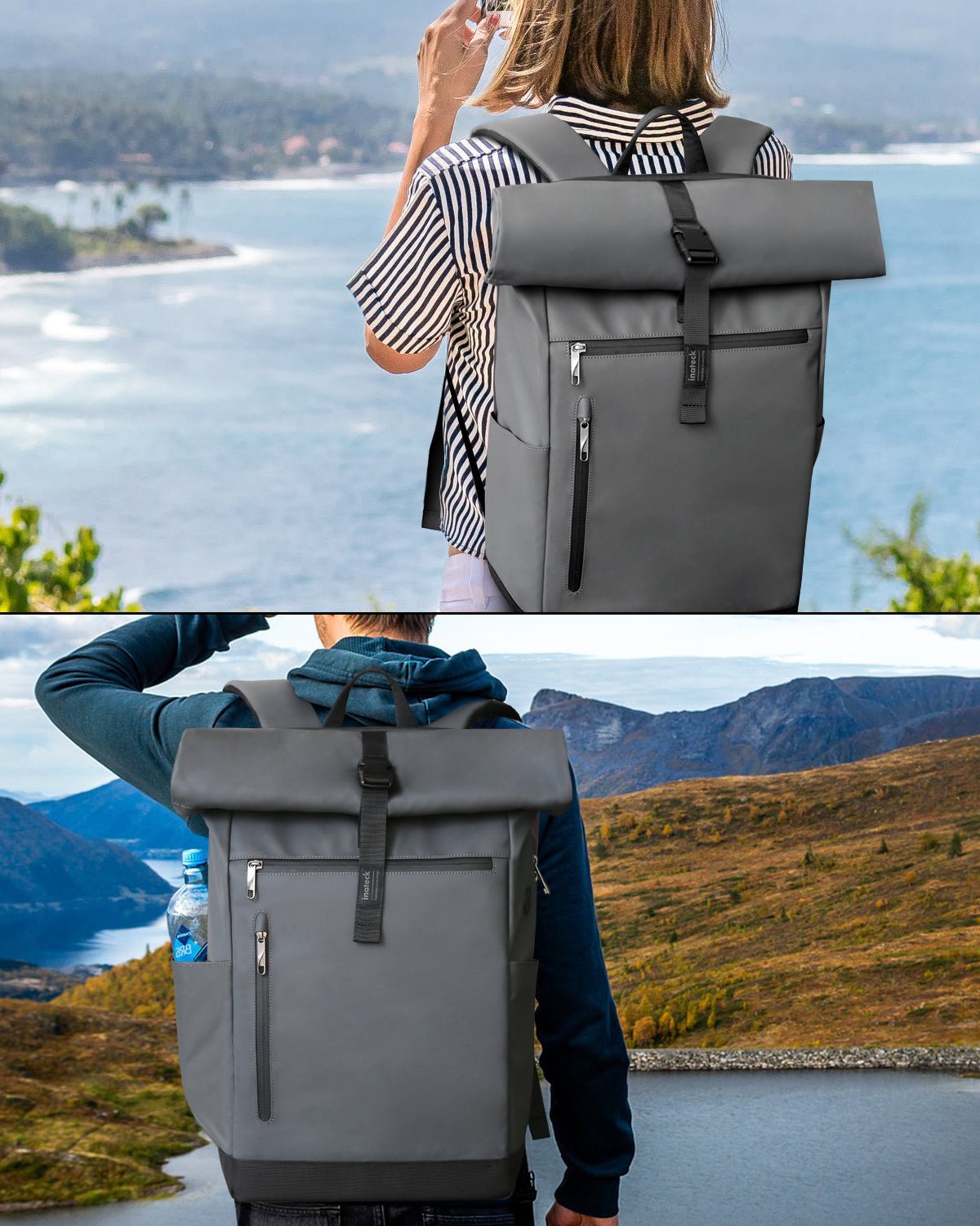 Inateck Notebook-Rucksack Bp01003 Gray 25-30l
