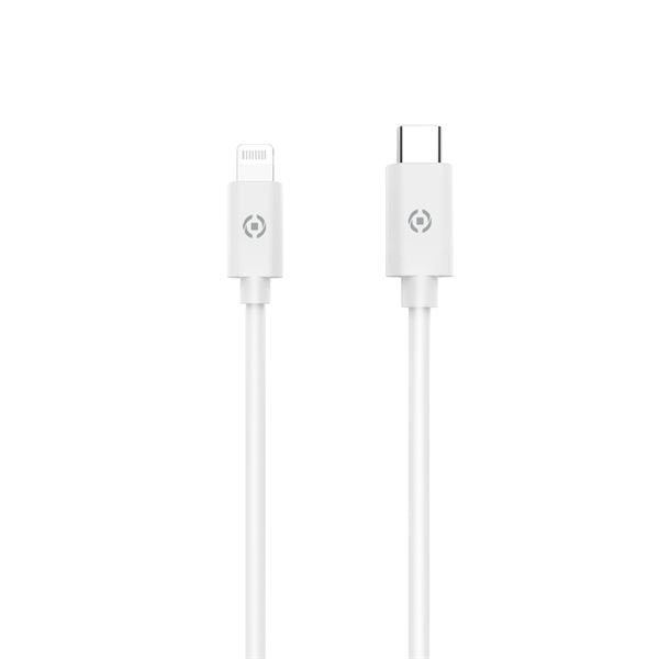 Cable Celly Usb-C Macho A Lightning Macho 1m White