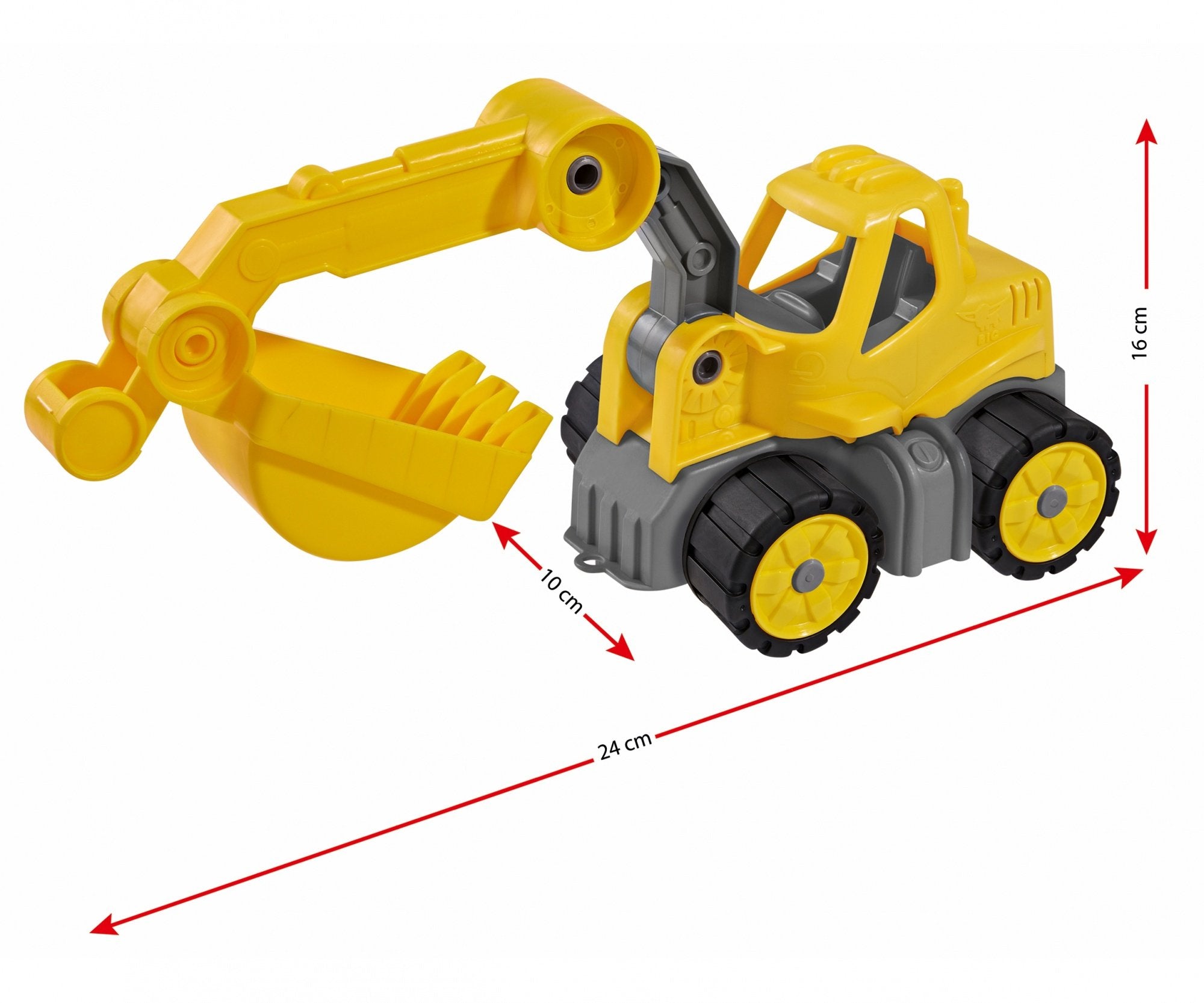 Big Power Worker Mini Bagger, Amarillo, De Plástico, 2 Año(S), Niño, 100 Mm, 240 Mm