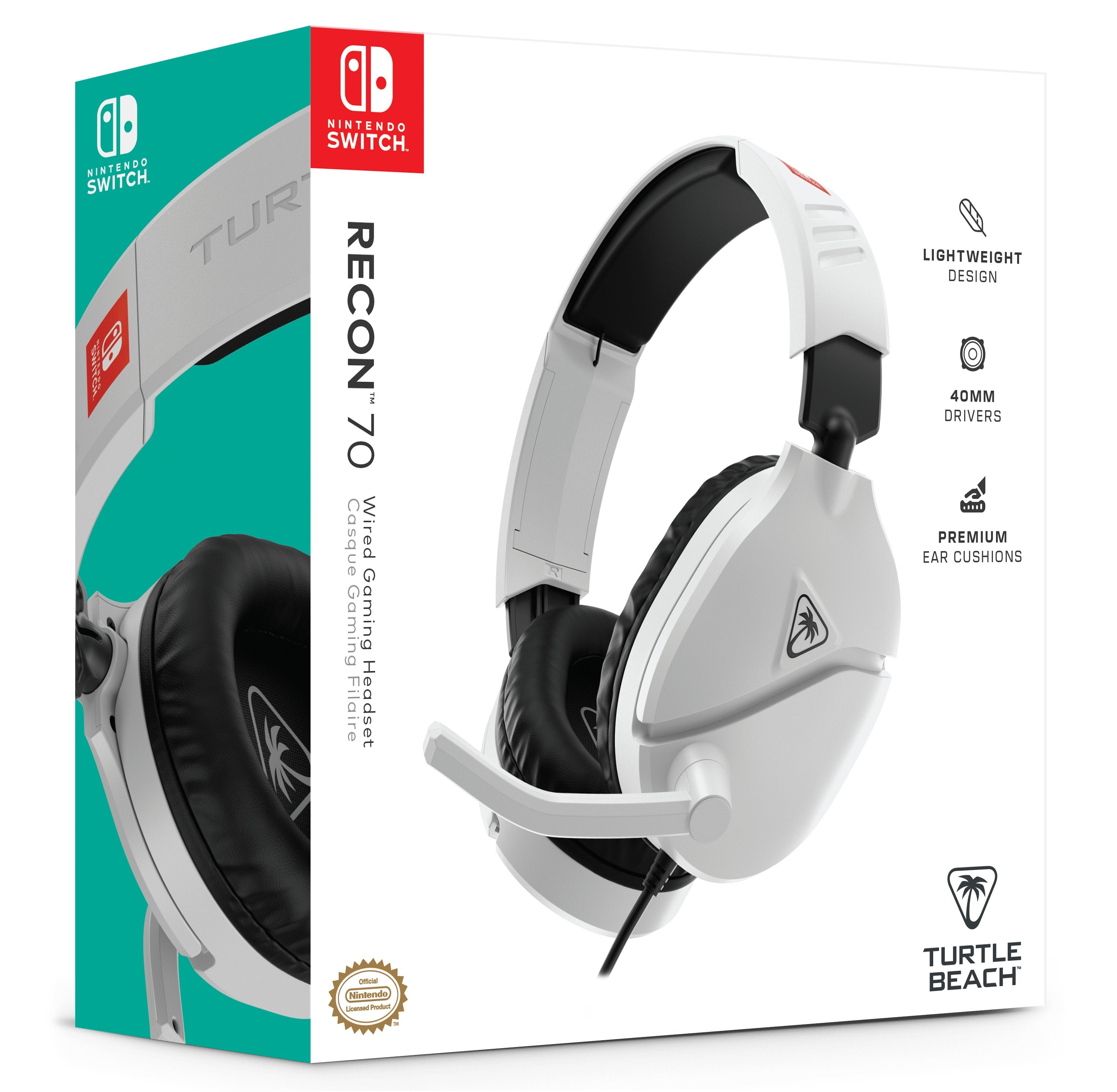 EAN 0731855080007 - Turtle Beach Recon 70 Auriculares Alámbrico Diadema Juego Negro, Blanco imagen 10
