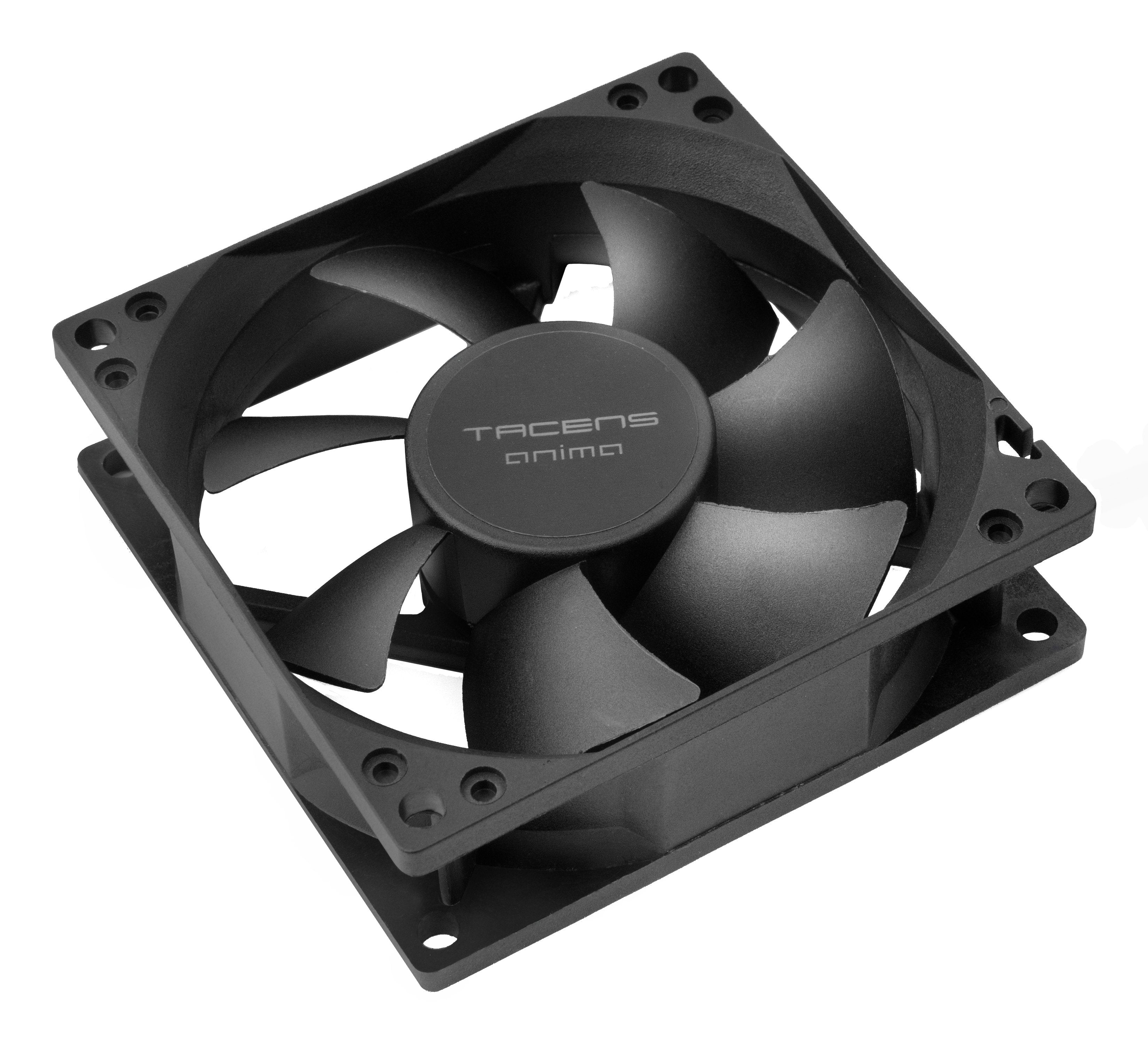 Ventilador Pc  Interno Tacens Anima Af8x2 8x8 Bajo Ruido 12db, Fluxus Bearing Pack  2