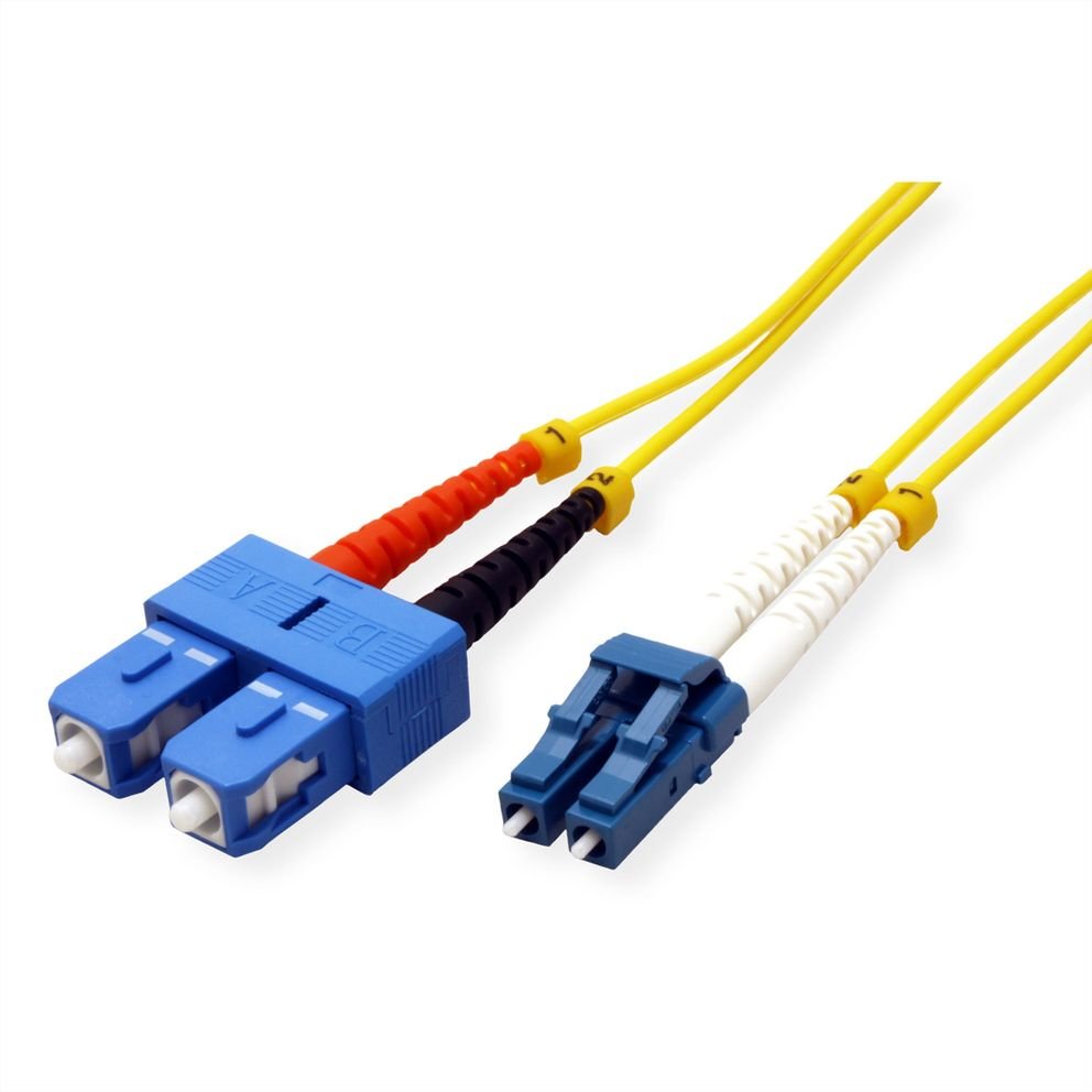 Roline Lwl-Cable Duplex, Single Mode 9 125m Os2, Lc Sc, Gelb, 2 M