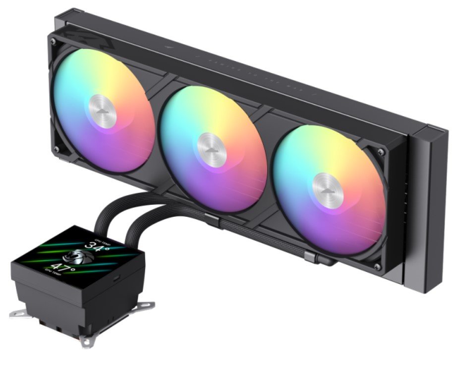 Gamemax  Cpu Liquid Cooler  Glacier 360 Lcd  Black