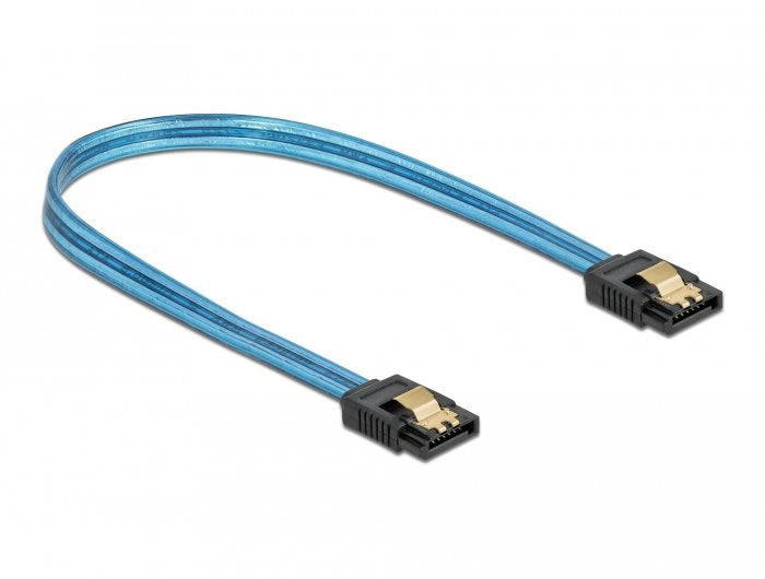 Delock Sata 6 Gb/S Cable Uv Leuchteffekt Aal 20 Cm