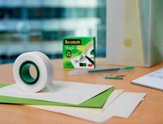Scotch Magic Pack De 16 Cintas Adhesivas Invisibles 19mm X 33m + Dispensador Gratis - Del Dispensador Negro/Gris