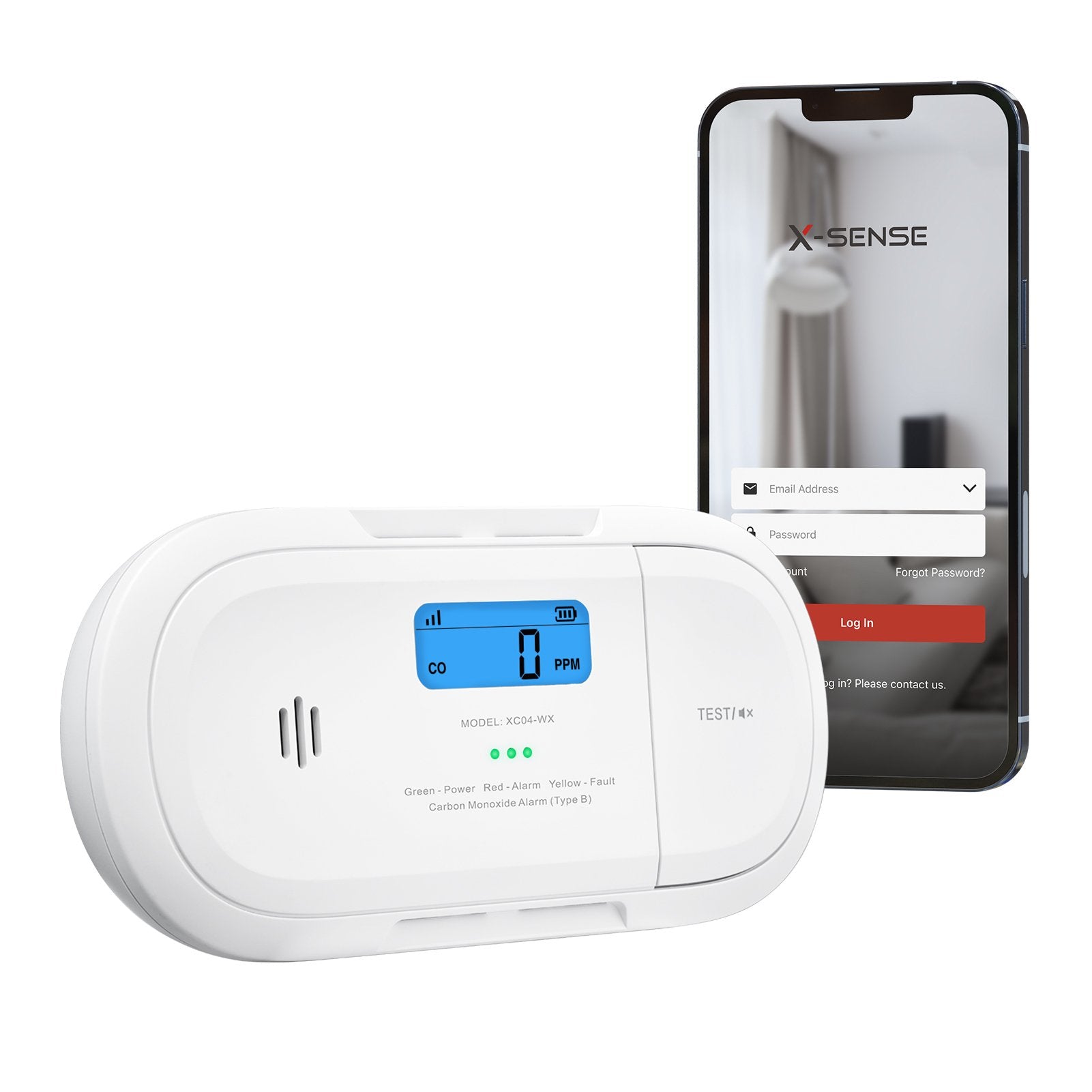 Detector De Co Autónomo Comunicación Wifi 2.4ghz