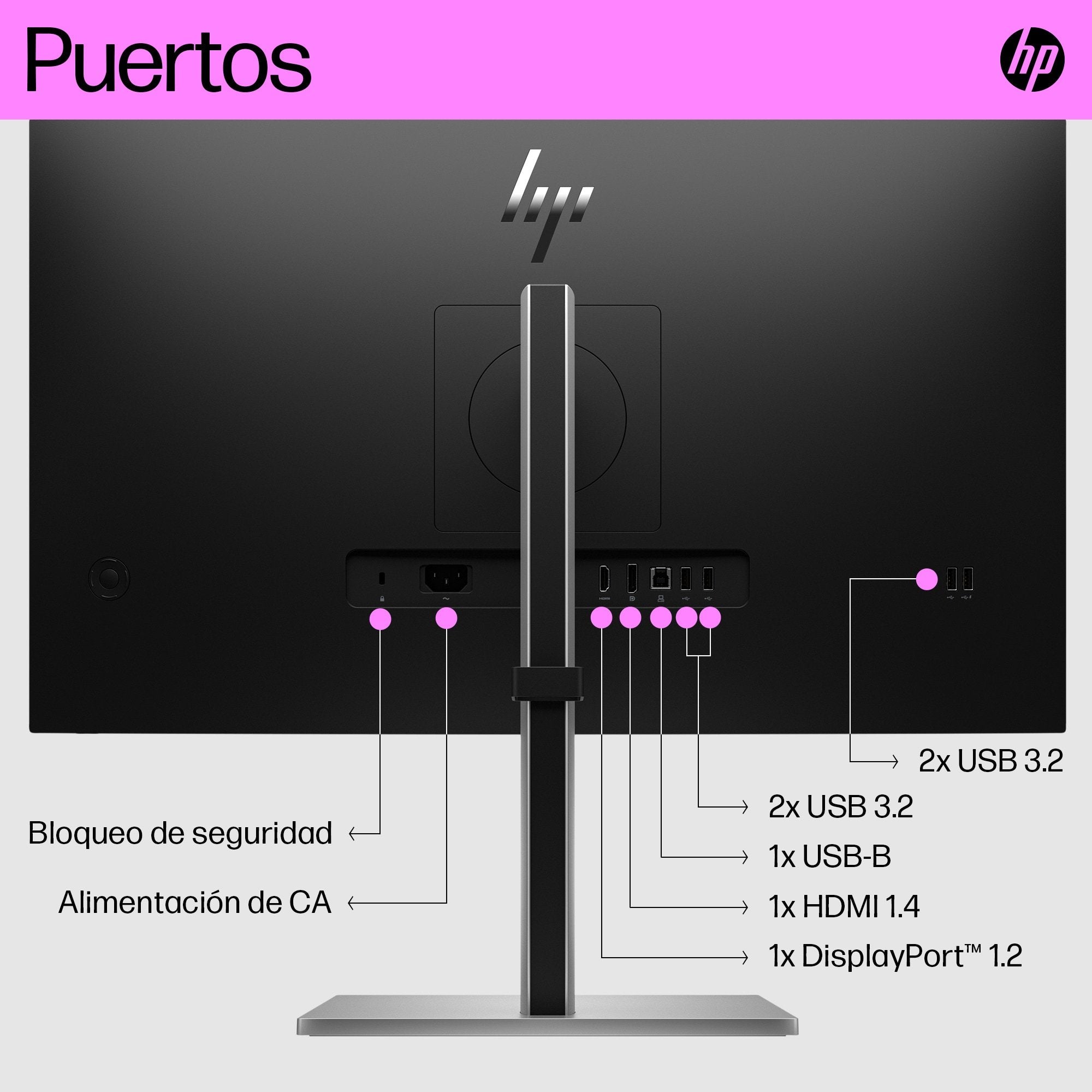 Monitor Hp E27q G5 68,6 Cm (27") 2560 X 1440 Pixeles Quad Hd Lcd Negro, Plata
