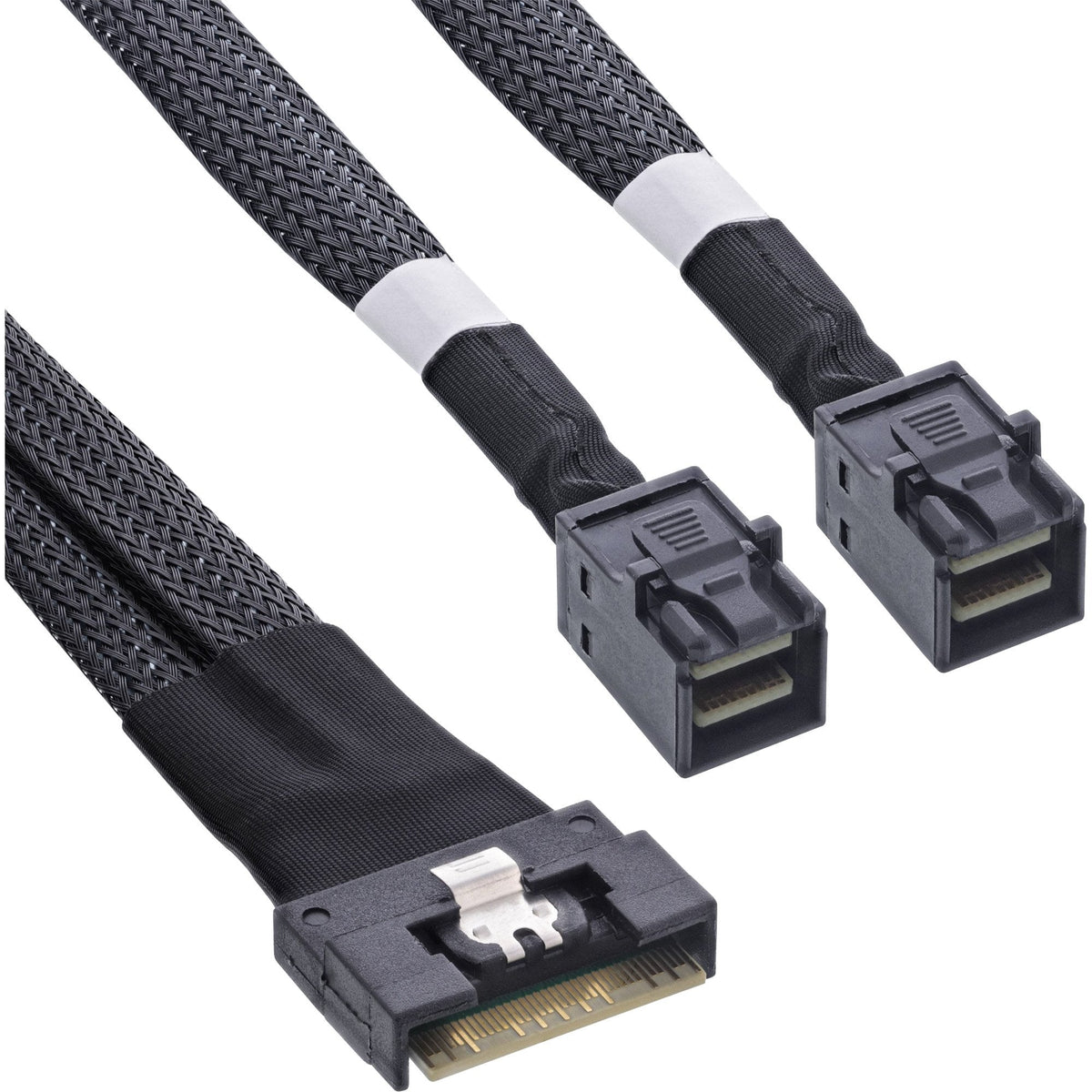 Inline® Slim Sas Cable, Sff-8654 8i A 2x Sff-8643, 1m