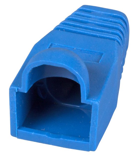 Efb Knickschutztlle Rj45 Blau, Mit Rastnasenschutz, Vpe 100