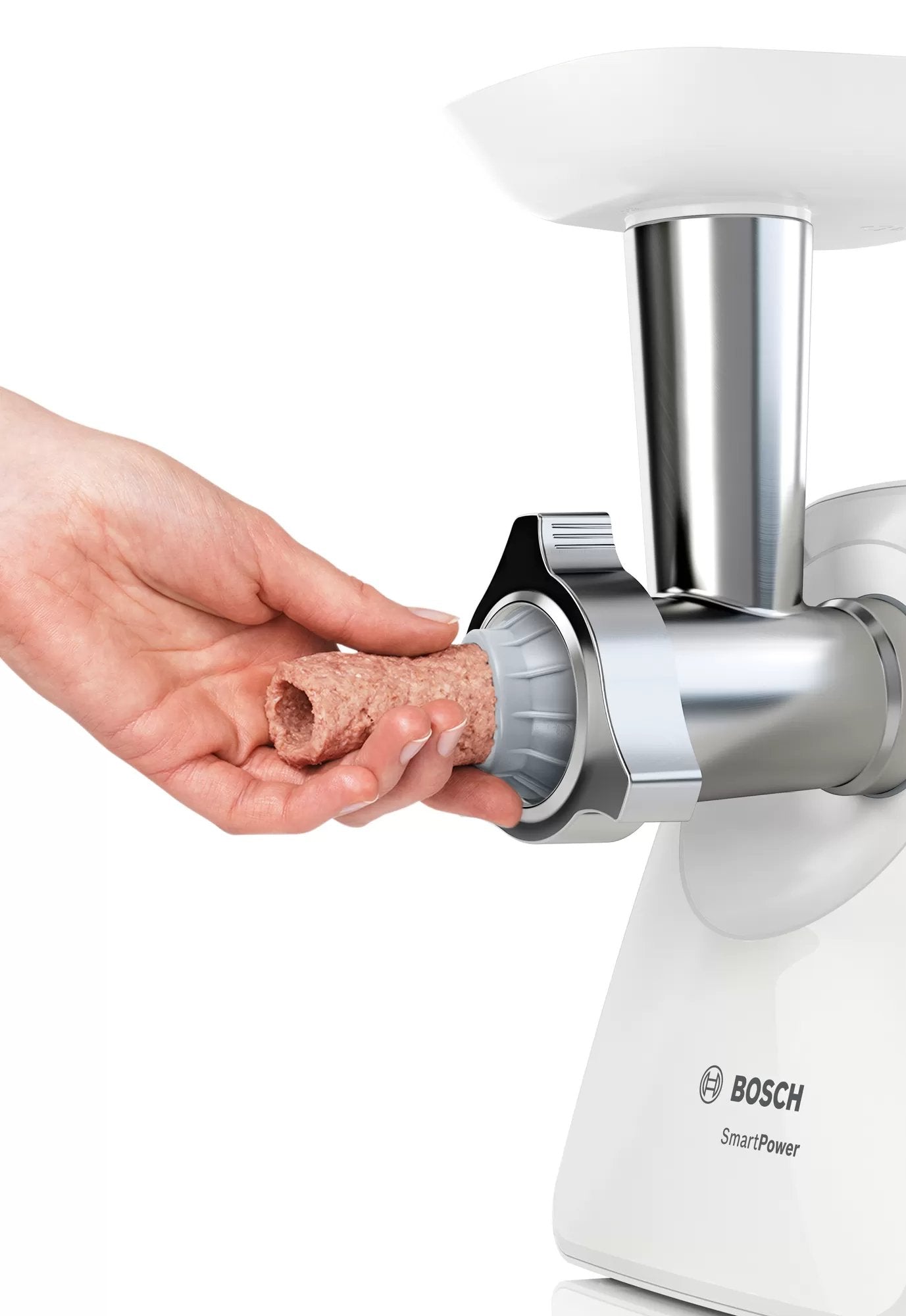 Picadora  Bosch Mfw2520w 1500 W Acero Inoxidable, Blanco