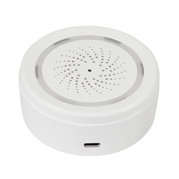 Alarma Con Sirena Inteligente Wi-Fi, Compatible Con Tuya.