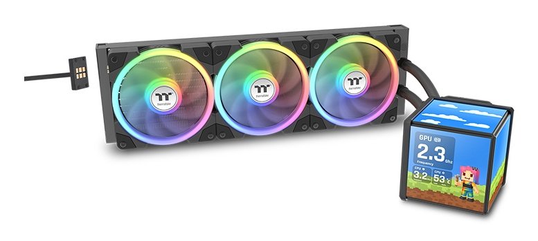 Refrigerador Liquido Cpu K Thermaltake Minecube 360 Ultra Aio Argb Fan Negro
