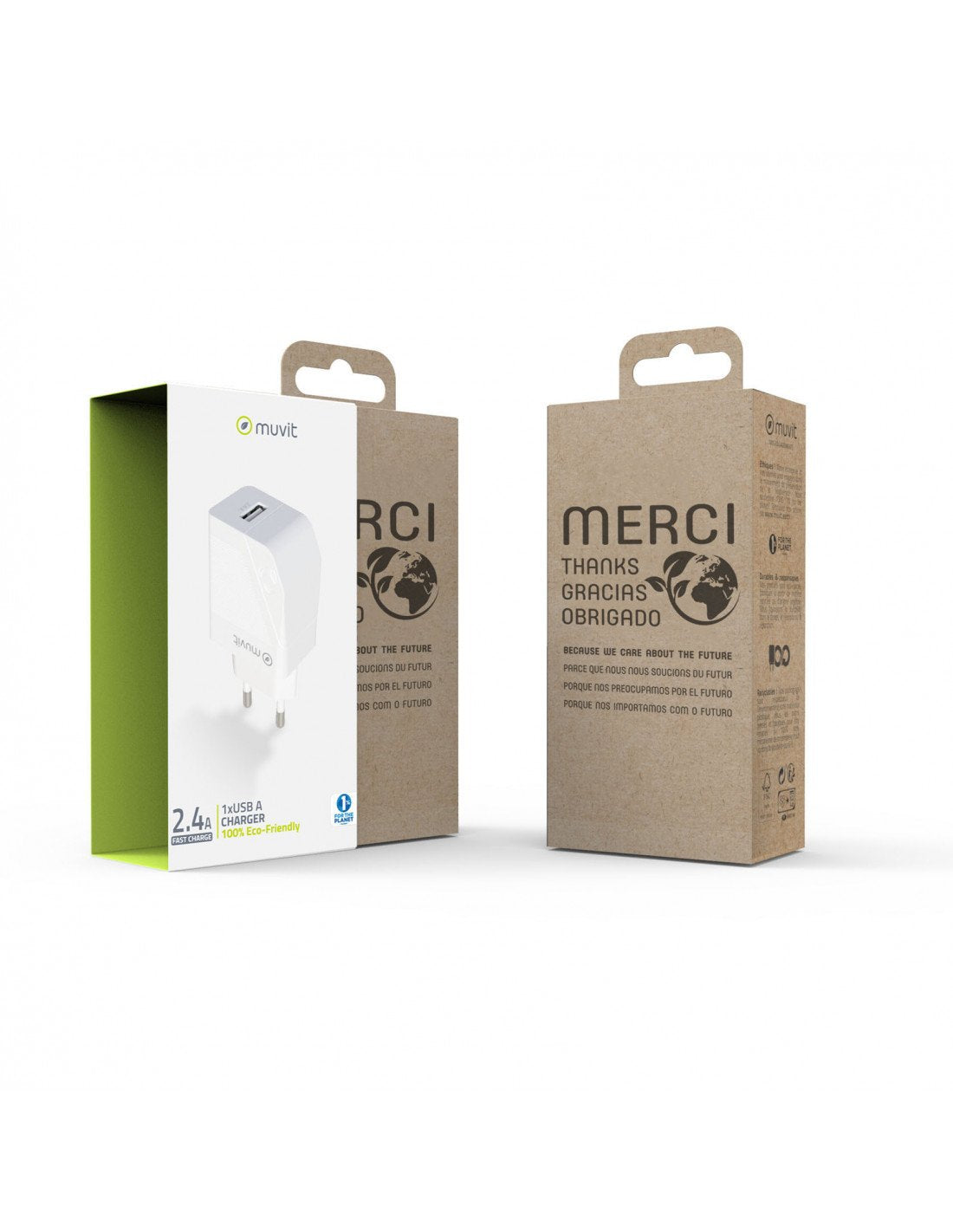 Cargador De Pared Muvit For Change Mcacc0002 1xusb 15w