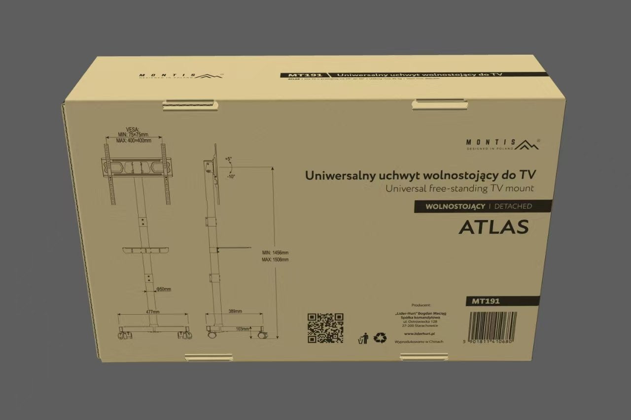 Montis Mobilny Uchwyt Do Tv - Mt191 Atlas 152,4 Cm (60")