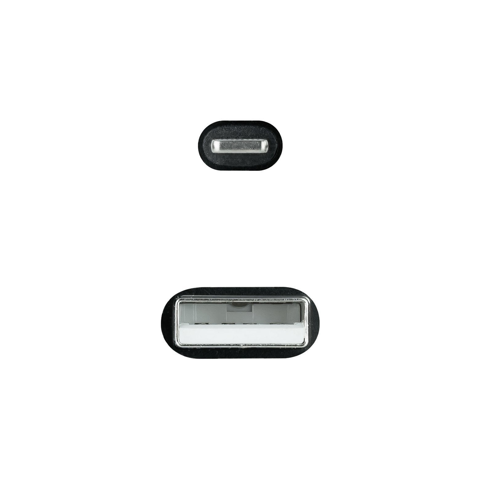 Nanocable Cable Lightning A Usb A/M - Mallado - 1m - Negro