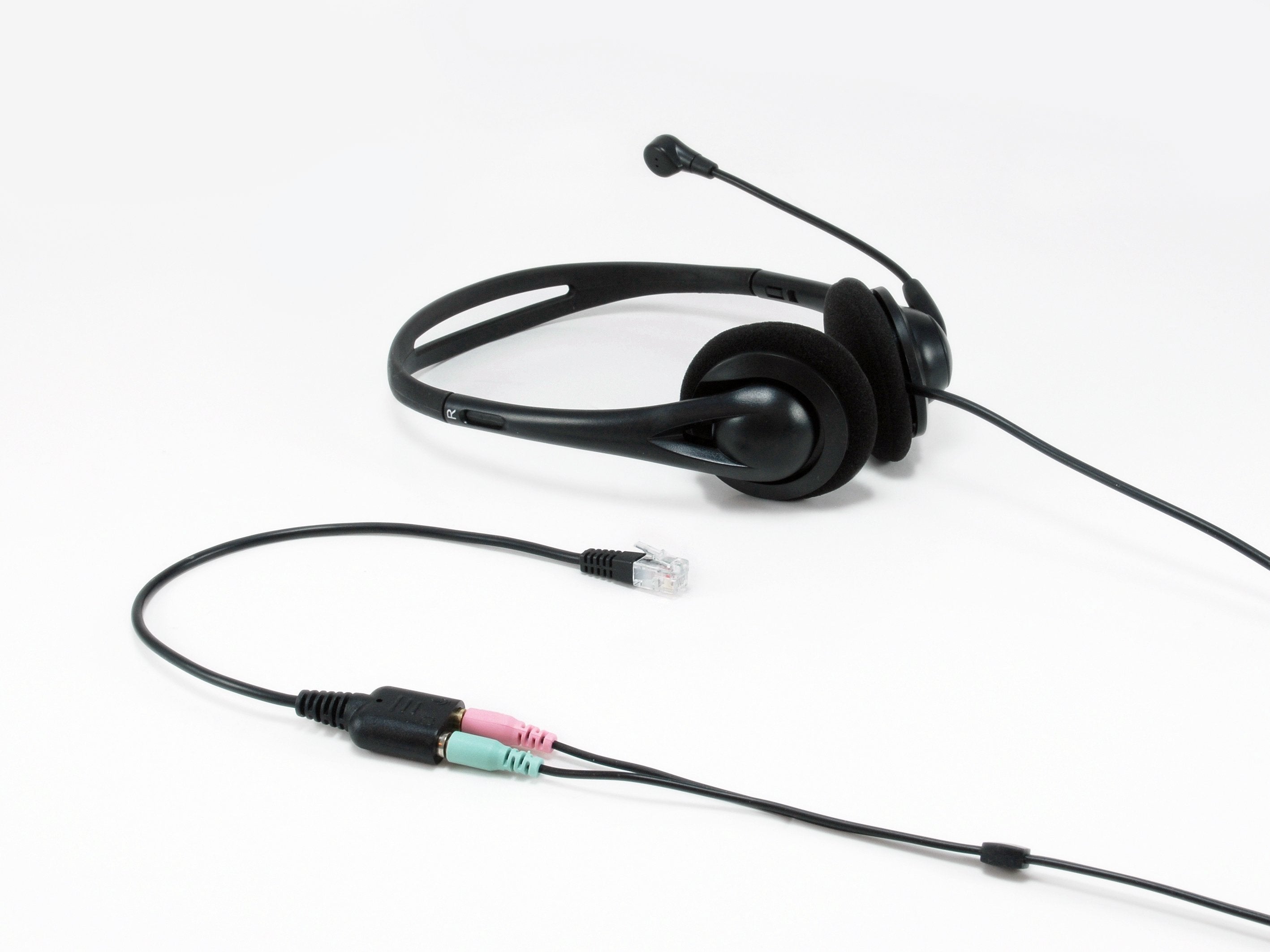 Equip 147944 Cable De Audio 0,25 M Rj-9 2 X 3.5mm Negro 25cm