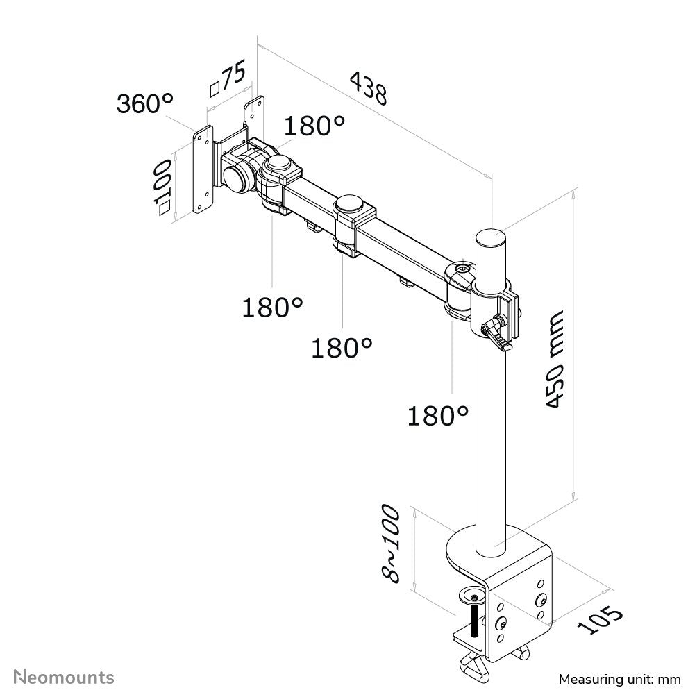 Newstar Soporte De Escritorio Para Pantalla Plana