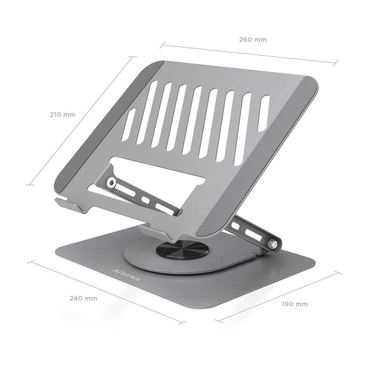 Soporte De Sobremesa Aisens Lp5sxl-487 Para Portátil De 10-17' Hasta 3kg