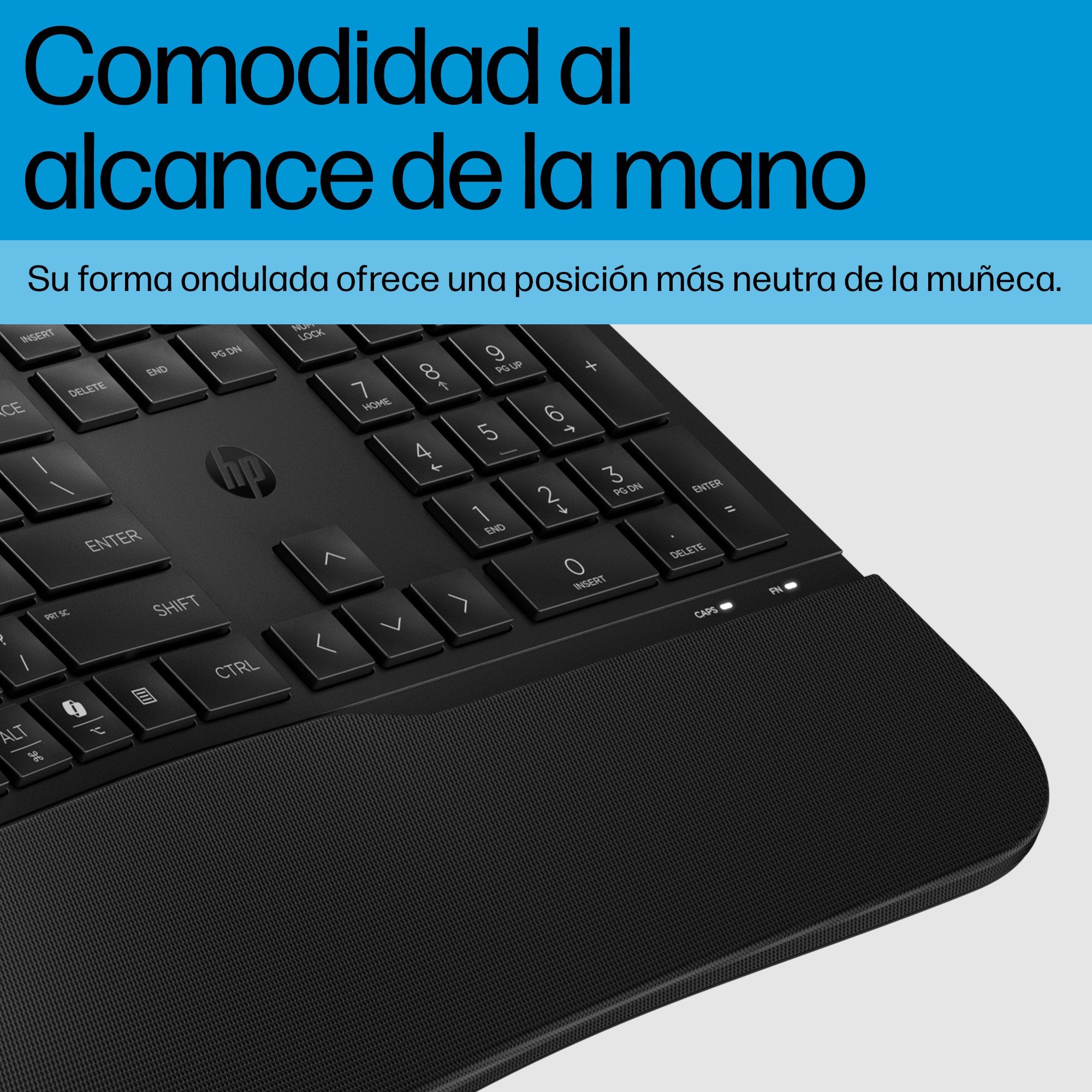 EAN 0197498232690 - HP 485 Comfort Wired Keyboard teclado Oficina USB Negro imagen 9