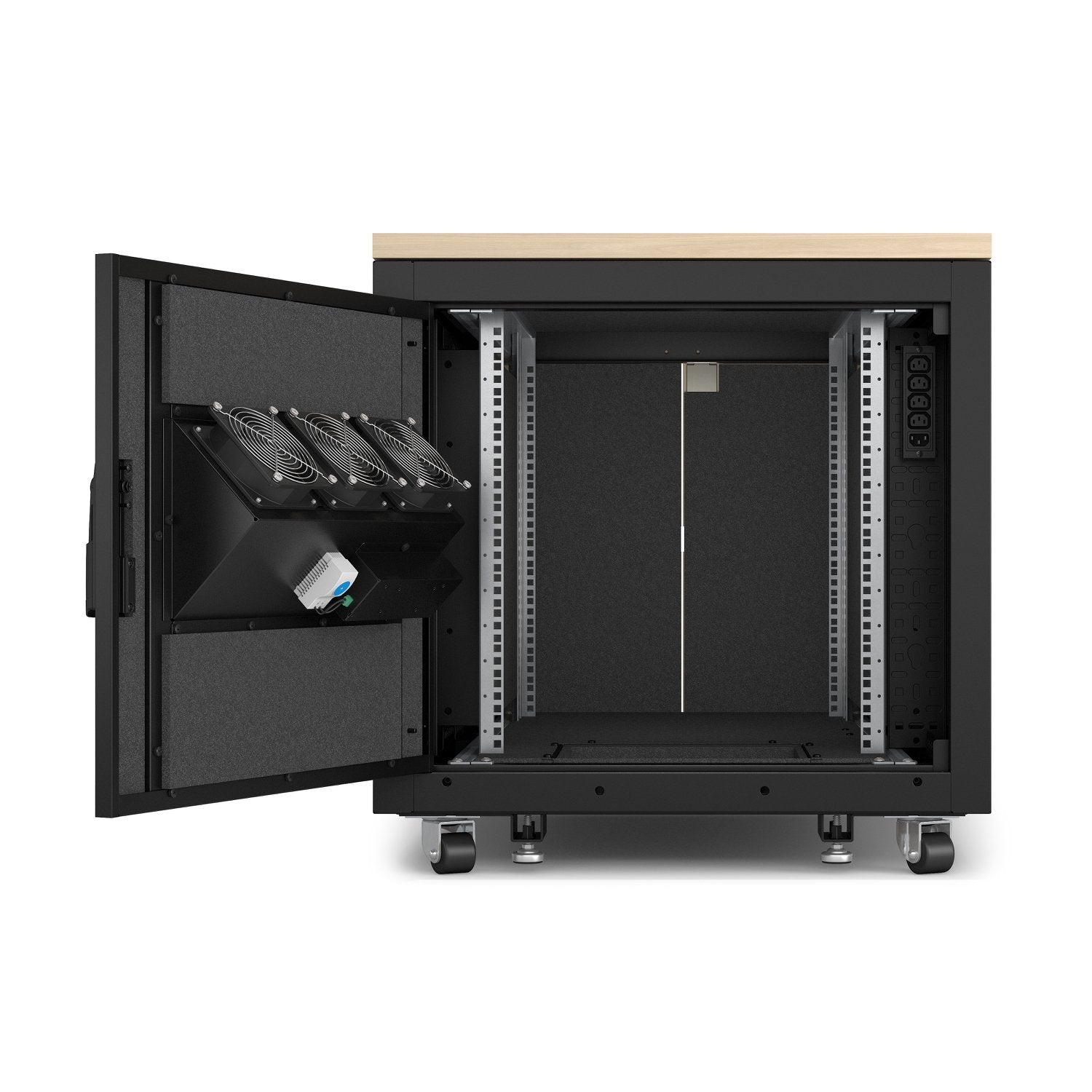 Apc Ar4012a Armario Rack 12u Rack O Bastidor Independiente Negro, Color Madera De Arce