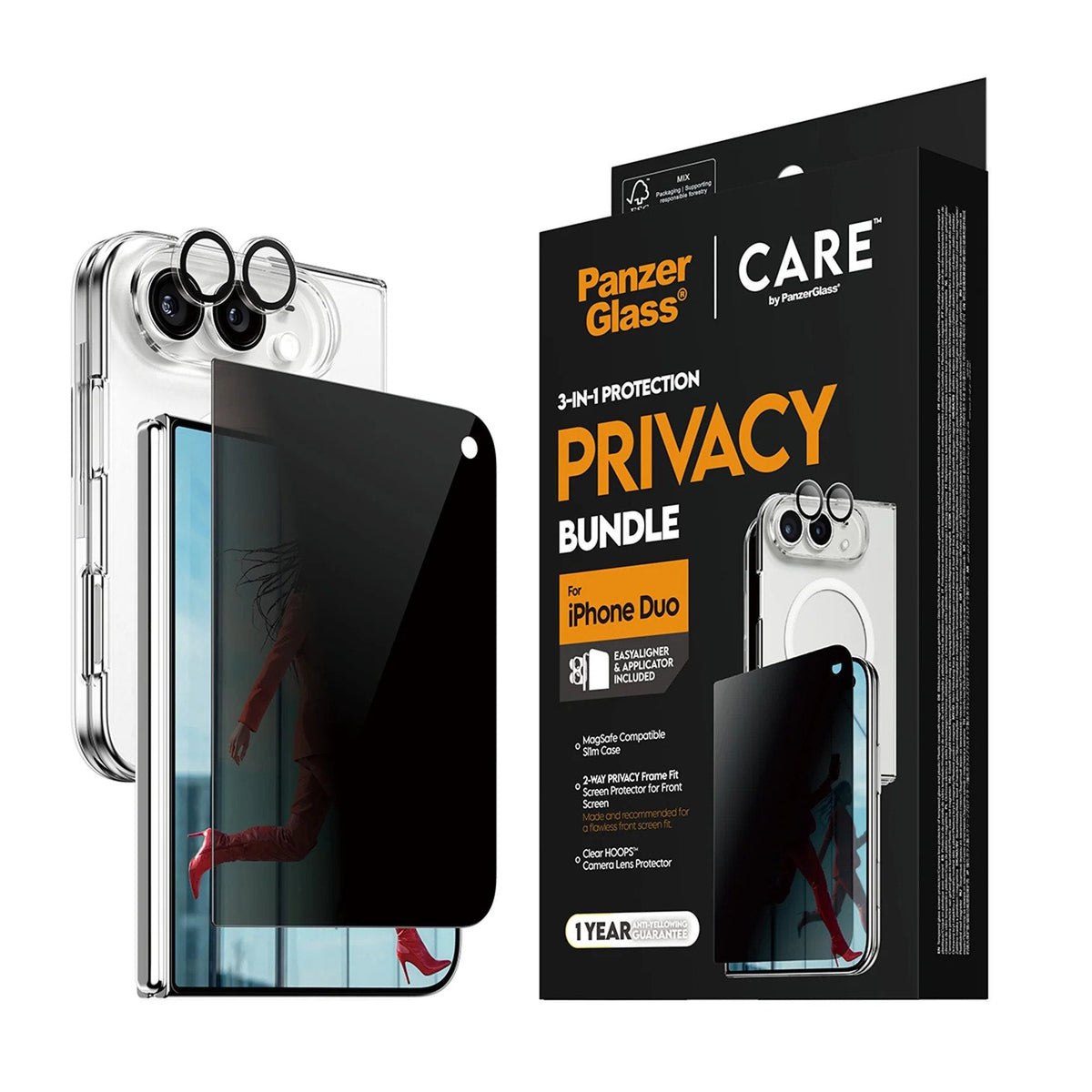 Panzerglass Care 3-In-1 Flagship Privacy Hndle Iphone 18 Duo