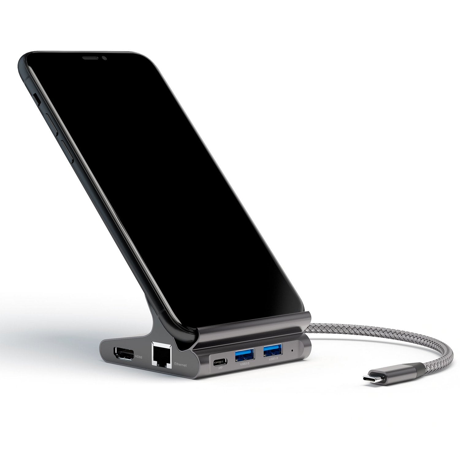 EAN 4252011900411 - 4smarts 7in1 USB 3.2 Gen 1 (3.1 Gen 1) Type-A + Type-C Gris imagen 3