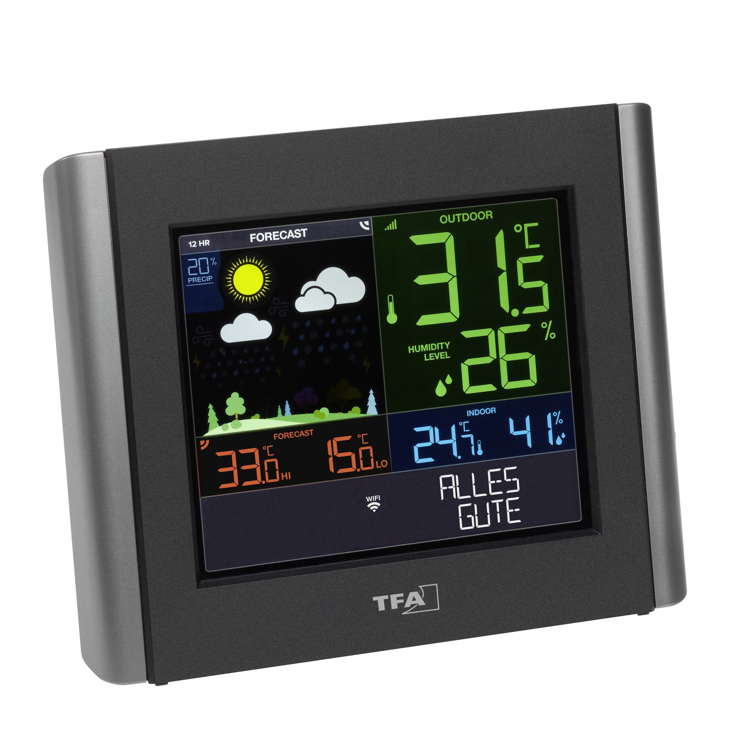 Tfa-Dostmann View Meteo Negro Batería Wifi