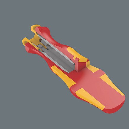 Wera Kraftform Kompakt Vde 17 Ra Imperial 1, 17 Piezas, Destornillador Rojo/Amarillo, Incl. 2 Mangos Enchufables, Hojas Intercambiables Vde 5006619001