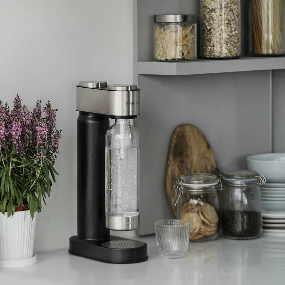 Philips Add4902bk/10 Carbonatador Plástico Negro