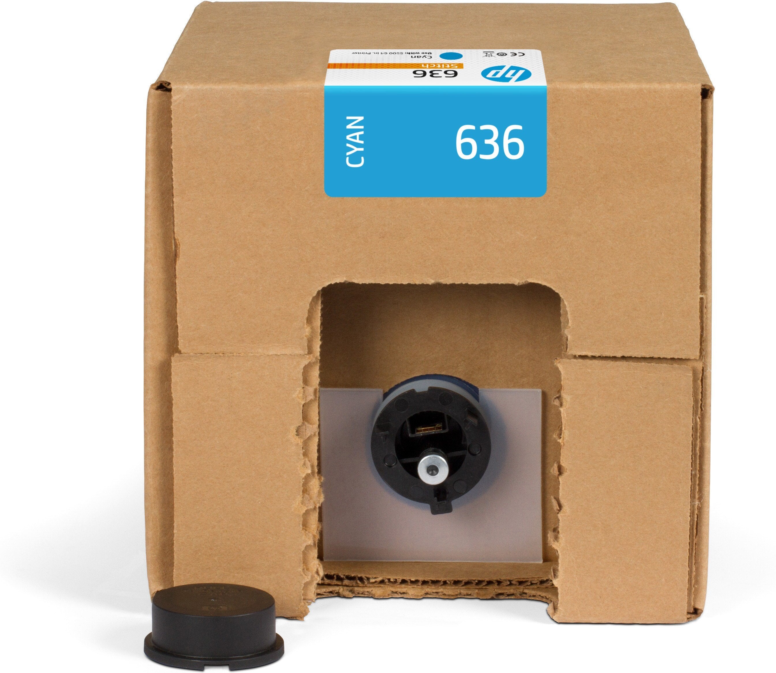 EAN 191628916573 - HP 636 3-liter Cyan Stitch Dye Sublimation Ink Cartridge cabeza de impresora imagen 1