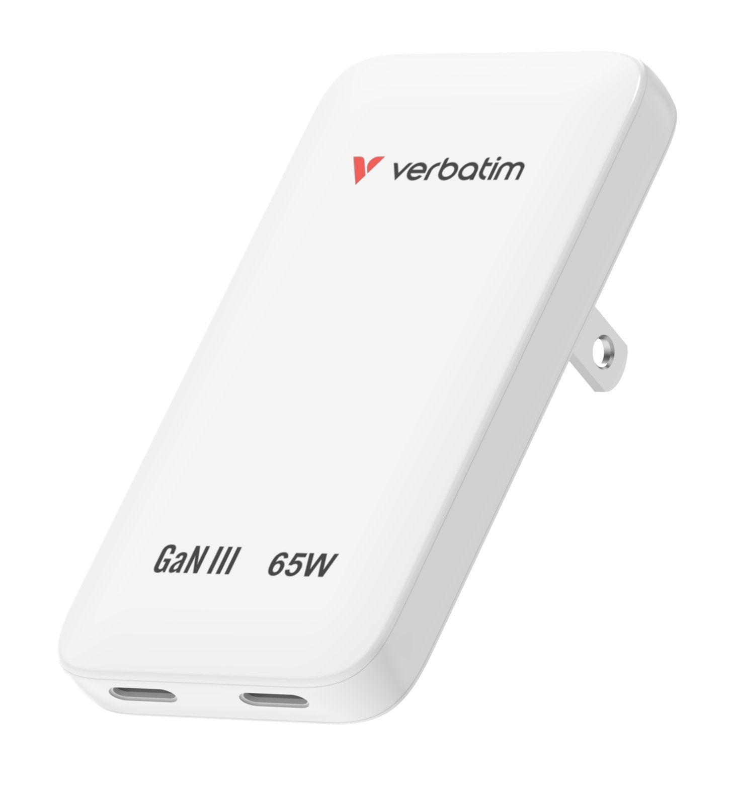 Verbatim Slim Gan Charger 2 Port 65w Eu Uk Us Blanco