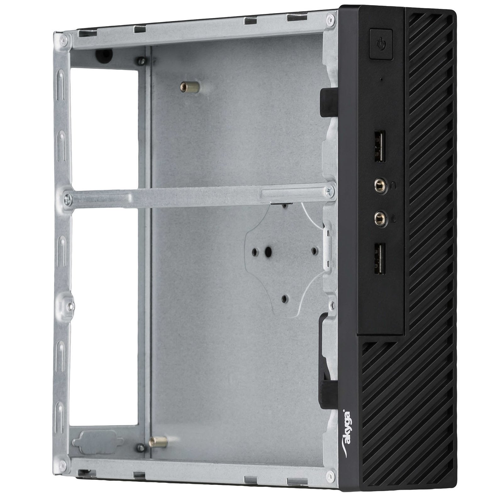 EAN 5901720132932 - Akyga AK-100-01BK carcasa de ordenador Mini Tower Negro 60 W imagen 4