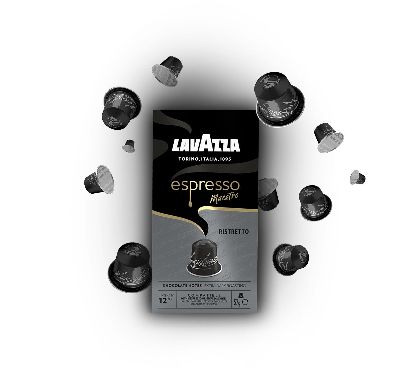 EAN 8000070053564 - Lavazza Espresso Maestro Ristretto Cápsula de café Tueste oscuro 10 pieza(s) imagen 2
